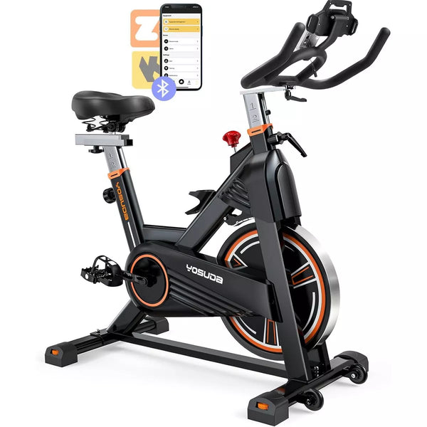 YOSUDA PRO Magnetic Exercise Bike 350 lbs Weight Capacity - Indoor Cycling Bike Stationary with Comfortable Seat Cushion, Silent Belt Drive