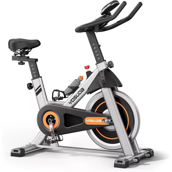 YOSUDA Indoor Cycling Bike Brake Pad/Magnetic Stationary Bike - Cycle Bike with Tablet Mount & Comfortable Seat Cushion